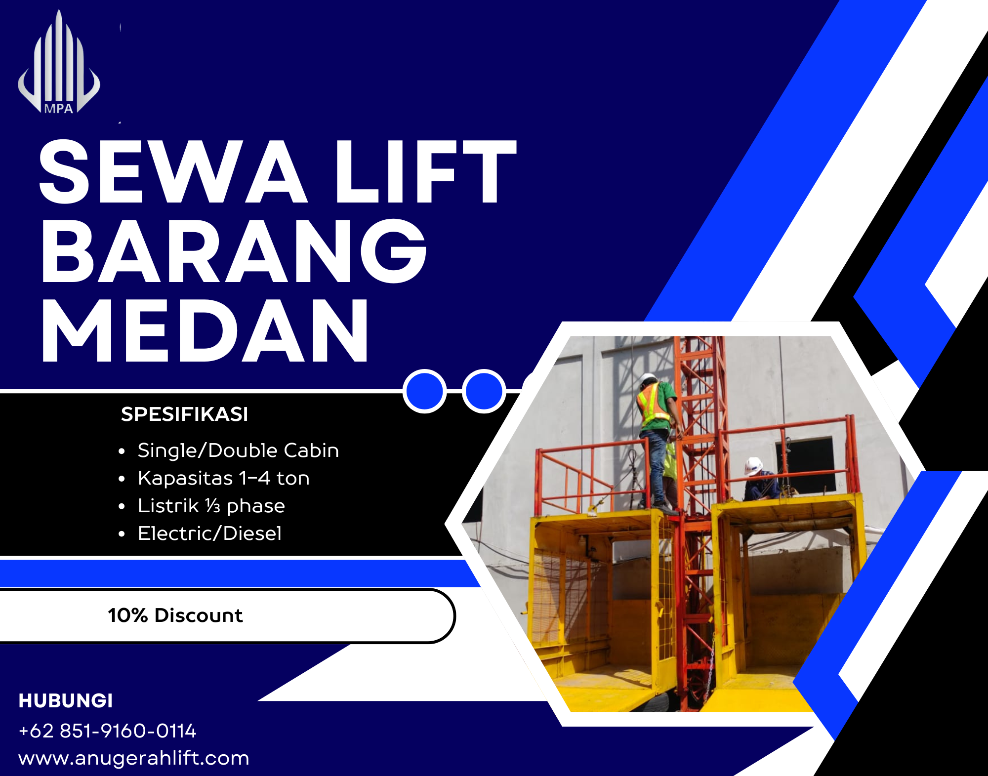Sewa Lift Barang Medan